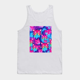 Tie Dye Cat Tank Top